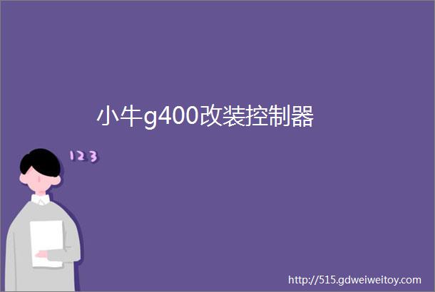 小牛g400改装控制器